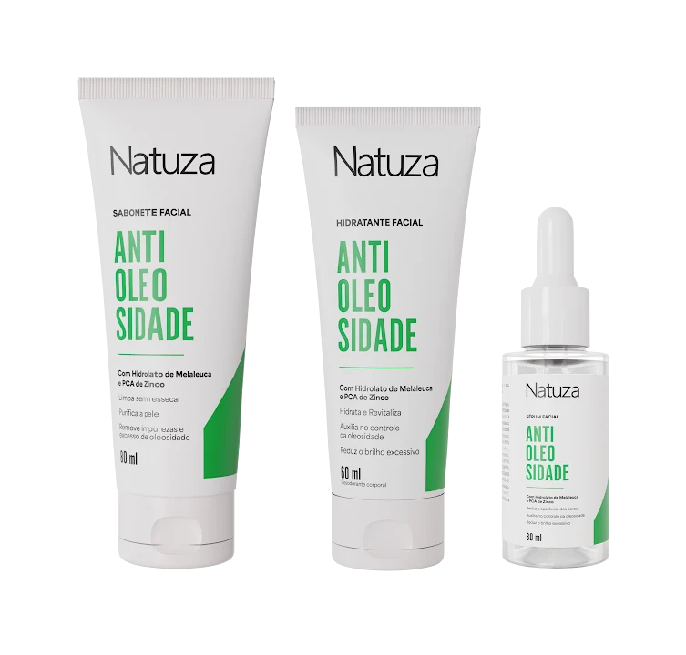 Linha facial Antioleosidade Natuza