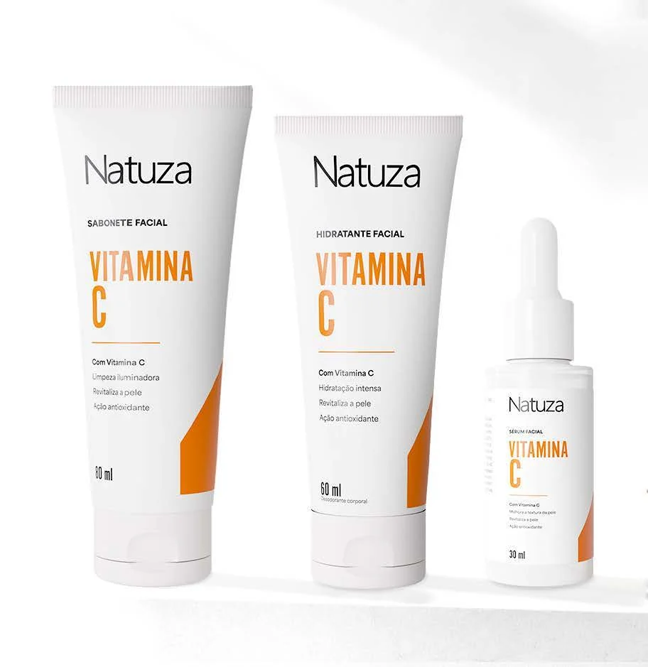 Linha facial Vitamina C Natuza
